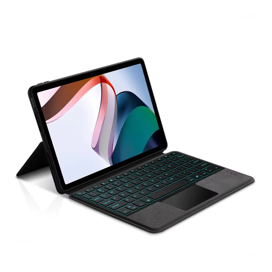 AJIUYU Keyboard Case for  Redmi Pad 10.6 Inch 2022 Tablet Smart Cover Backlit Trackpad Spanish Portuguese German French
